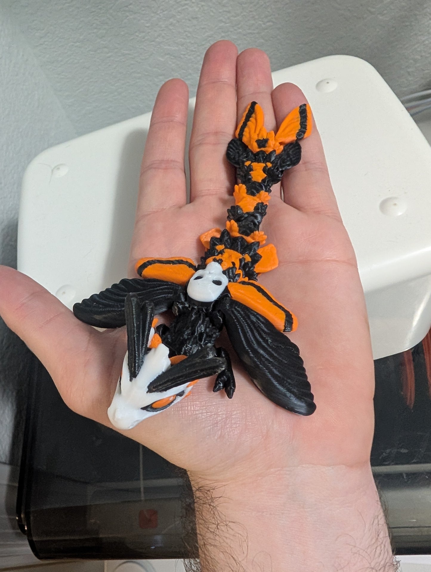 Baby Deathshead moth articulated dragon