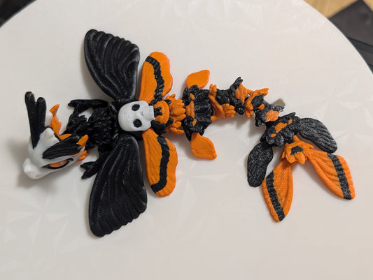 Baby Deathshead moth articulated dragon